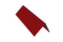 Планка конька плоского Коричнево-красный (RAL 3011)
