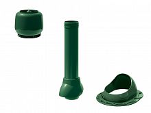 Комплект вентиляции ТехноНИКОЛЬ D110 на готовую гибкую черепицу или фальц, Зеленый
