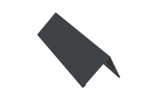 Планка конька плоского Графитовый (RAL 7024)