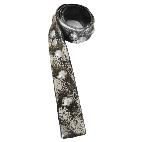Ремень декоративный Arno Decor "Клепка-цветок" 40х1000 мм Серебро