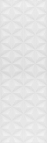 Плитка настенная Kerama Marazzi Диагональ белый структура обрезной 12119R