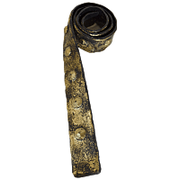 Ремень декоративный Arno Decor "Четырехгранная клепка" 40х1000 мм Золото