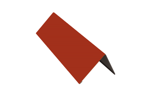 Планка конька плоского Терракотовый (RAL 8004)