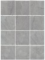 Плитка настенная Kerama Marazzi Дегре полотно из 12 частей по 99х99 серый 1299