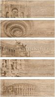 Керамический гранит GRASARO Italian Wood 600x200 декор бежевый G-250/SR/d01/200x600x9